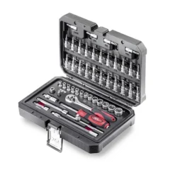 JET - X-48 - Coffret De Jeu De Clé à Douilles 48 Pièces - Outillage à Main Professionnel