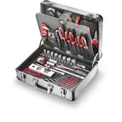 JET - Y-116B - Coffret D'outils En Aluminium 116 Pièces - Coffret Complet pour Professionnels et Bricoleurs