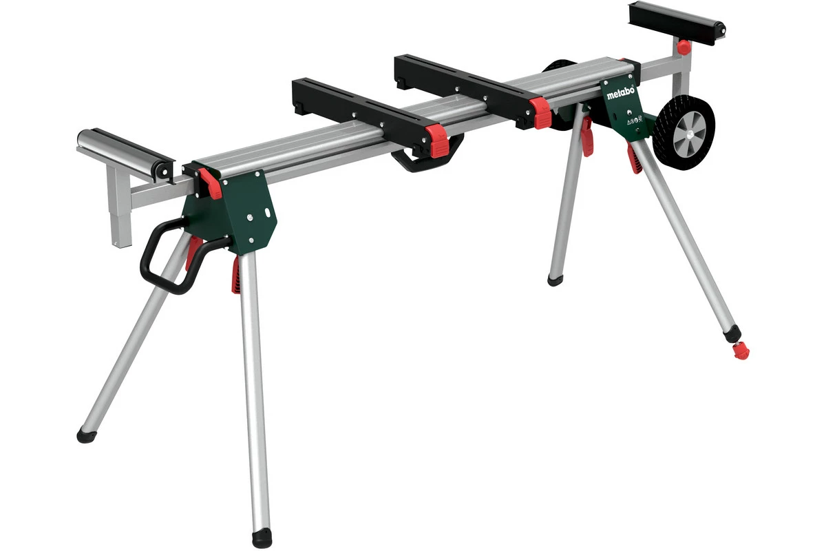 METABO KSU 401 Socle Pour Scies à Onglet, Longueur Utile 168-400 cm, Charge Maximale 250 Kg - Accessoire Stable et Robust