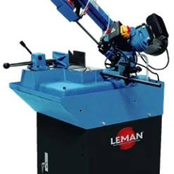 LEMAN - SRM150 Scie à Ruban Métal Manuelle, Lame HSS Bi-métal M42, 1735mm, 150 Mm, 230V - 50Hz, 550W - 0.75CV