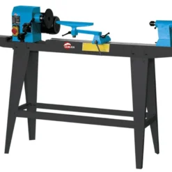 LEMAN - Tour à Bois TAB085 850mm avec Piètement Acier - 230V / 450W - Idéal pour Bois et Copiage