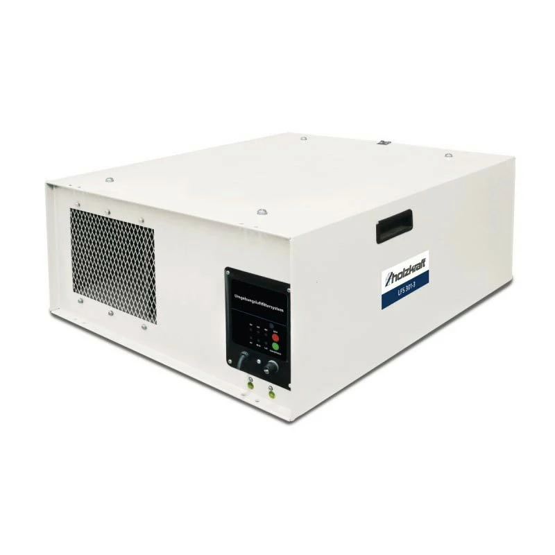 HOLZKRAFT LFS 301-3 - Système de Filtration et Purification d'Air Puissant, 300W, Débit Max 1675 m³/h