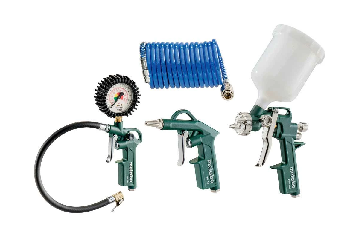 METABO - LPZ 4 Set - Kit d'Outils à Air Comprimé pour Compresseur | Accessoires Machine