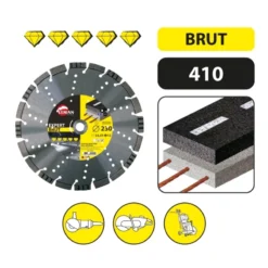 LEMAN - 410 - Disque Diamant Segments Turbo Alterné Multimatériaux - Tronçonnage et Meulage Pro