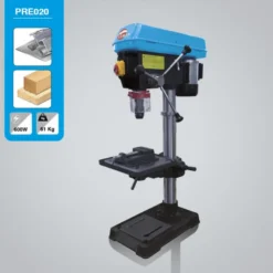 LEMAN - Perceuse d'Établi et à Colonne 20 mm 600W 230V - 0,8CV - Idéale pour Bois, Métal, Bâtiment et Jardin
