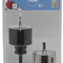 LEMAN - Lot De 2 Trépans en Acier Diamanté 68 mm pour Percage Précis et Durable