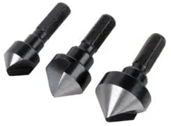 Leman - Lot De 3 Fraisoirs Bois pour Percage et Vissage - Outillage Professionnel