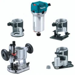 Makita RT0700CX3J - Défonceuse Affleureuse Multifonctions 710 W Ø 8 mm | Outillage Professionnel