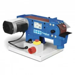 METALLKRAFT MBSM 100-130 - Ponceuse à Bande Métal d'Établi - 1500W - Bande 100x1220mm - 230/400V