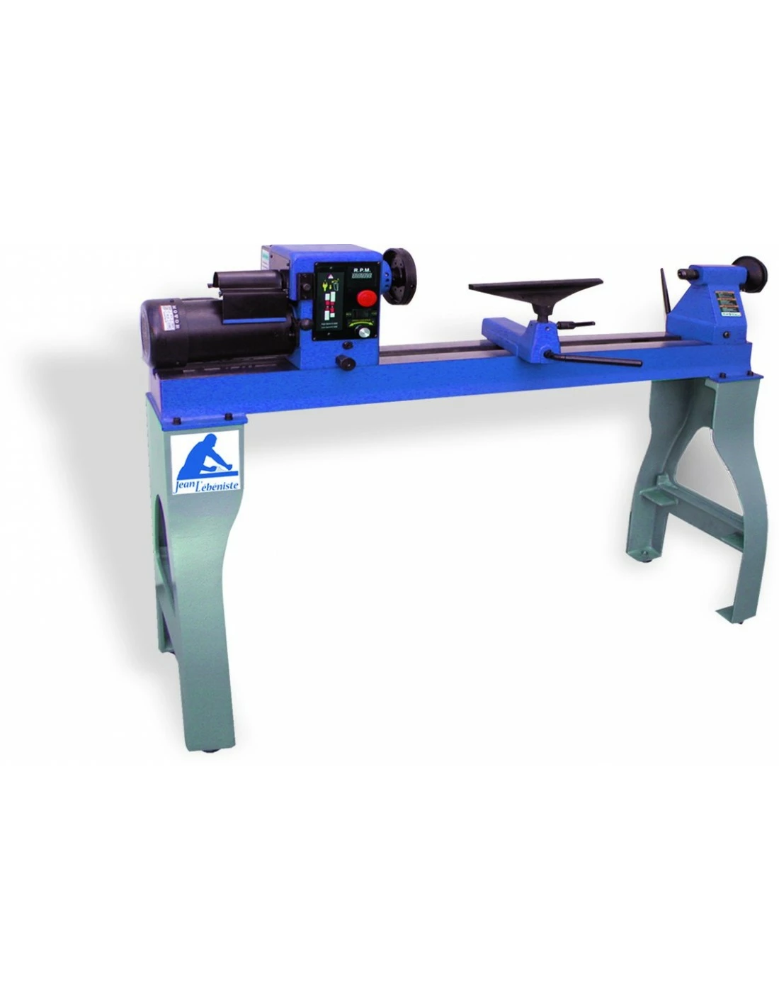 JEAN L'EBENISTE - MC1200V Tour à Bois Professionnel avec Variateur De Fréquence, 1200 mm, 1500W, 2CV - Idéal pour Tournage sur Bois