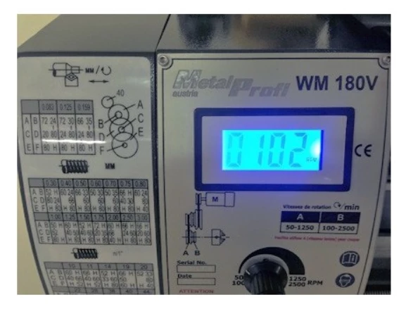 METALPROFI JY250VL-F Tour à Métaux Entre-pointes 750mm - 230V / 750W / 1CV - Machine Professionnelle | Machines Métal – Image 2