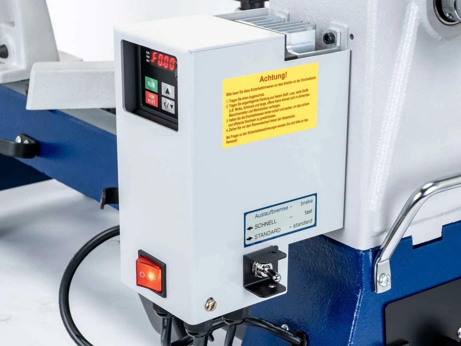 Tour à Bois DRECHSELMEISTER MIDI 2 PLUS - Mini Tour à Bois Massif D'établi 400 mm avec Convertisseur de Fréquence - Idéal pour Bois, Métal, Bâtiment, Jardin – Image 11