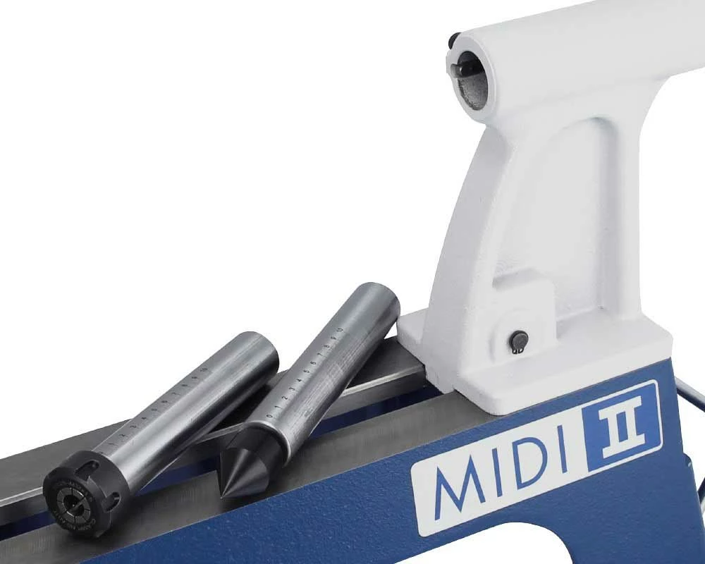 DRECHSELMEISTER - MIDI 2 PLUS - Tour à Bois Miniature 400 mm avec Convertisseur, Mandrin Nova G3 et Rallonge de Banc 280 mm – Image 15