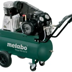 Compresseur METABO Mega 400-50 W - 1500W, 10 Bars, 50L, 300L/min - Idéal pour le Bâtiment