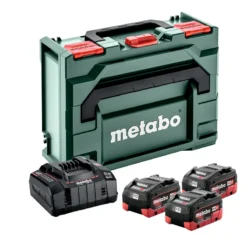 Pack Énergie Metabo : 3 Batteries LiHD 18V 5.5 Ah, Chargeur Rapide ASC Ultra 36V + Métaloc
