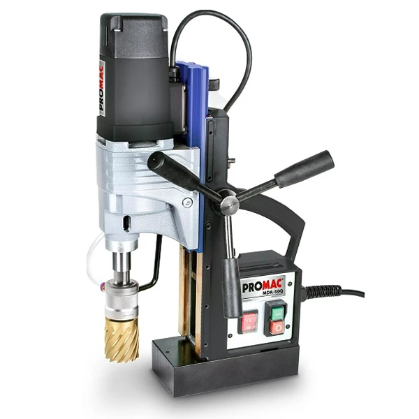 PROMAC - MDA-50Q - Perceuse Métal Magnétique 1200 W - Diamètre Fraisage 12-50 mm - Outil Professionnel