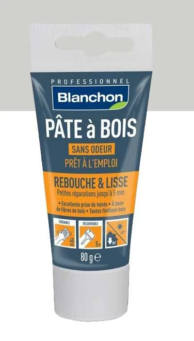 BLANCHON Pâte à Bois - Rebouchage & Lissage - 80g, 250g, 500g - Teintes Variées - Entretien du Bois – Image 13