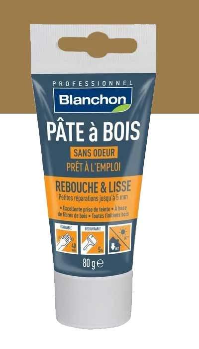 BLANCHON Pâte à Bois - Rebouchage & Lissage - 80g, 250g, 500g - Teintes Variées - Entretien du Bois – Image 7