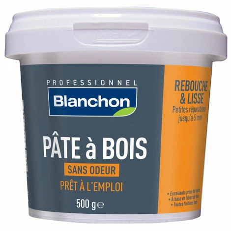 BLANCHON Pâte à Bois - Rebouchage & Lissage - 80g, 250g, 500g - Teintes Variées - Entretien du Bois – Image 5