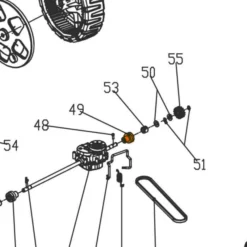 SCHEPPACH - Douille Pour Axe De Roue De Tondeuses MS173-51E Et Woodster TT173-51E | Pièce Détachée de Qualité