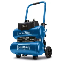 SCHEPPACH - HC20Si-Twin - Compresseur Super Silencieux 20 Litres - 200 L/min - 750 W - Idéal Bois, Métal, Bâtiment, Jardin