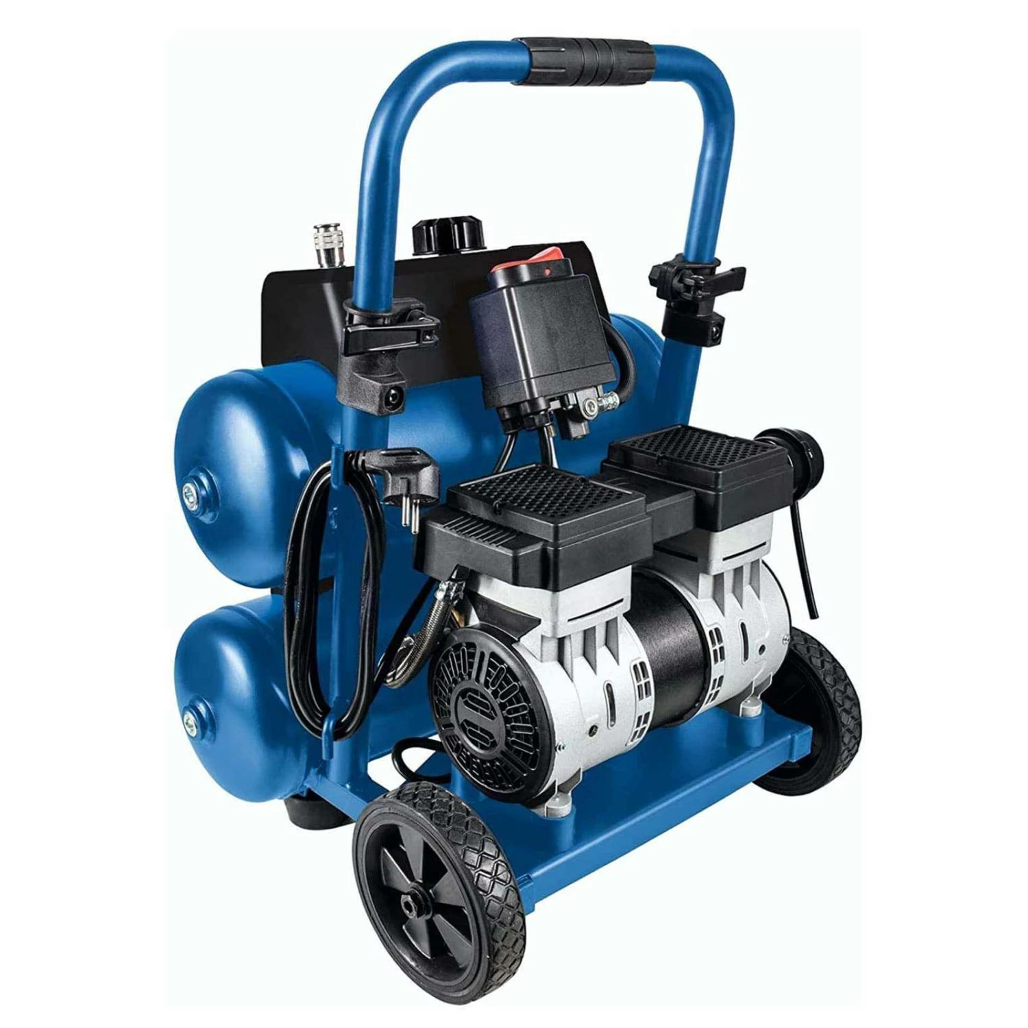 SCHEPPACH - HC20Si-Twin - Compresseur Super Silencieux 20 Litres - 200 L/min - 750 W - Idéal Bois, Métal, Bâtiment, Jardin – Image 4