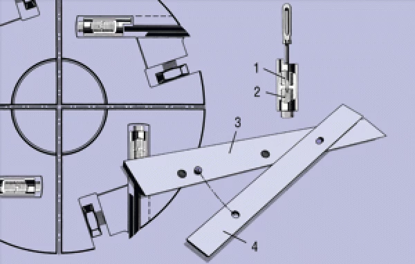 Porte Fers Pour Réversibles Scheppach - Compatible Plana 3.1C | Accessoire Dégauchisseuse-Rabot