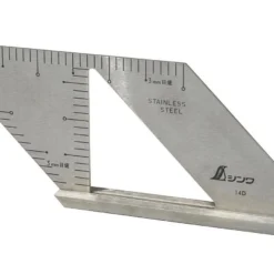 SHINWA - Equerre à Onglets Japonaise 45° Avec Butée - 115 X 150mm - Outillage Professionnel de Menuiserie