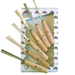 STUBAI - Coffret De Couteaux à Sculpter - 6 Pièces - Outillage à Main Haut de Gamme