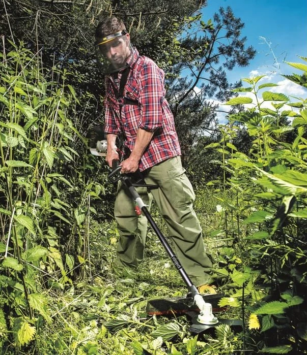 Scheppach MFH3300-4P Outil Multi-fonction 4 En 1 | Moteur 2 Temps 51,7 Cm³ | Coupe-bordure, Débroussailleuse, Taille-haie, Élagueuse – Image 3