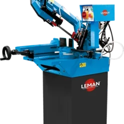 LEMAN - SRM170 Scie à Ruban Métal avec Descente Assistée, Ø170 mm, Lame 2110 mm, 230V 50Hz, 550/900 W, 1.2 CV