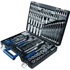 SCHEPPACH TB217 - Valise à Outils avec 217 Outils en Acier Chrome Vanadium - Kit de rangement professionnel