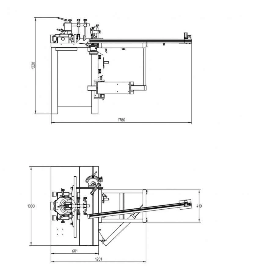 HOLZPROFI MAKER - TO1000M-MONO - Toupille Avec Chariot, Lame 1000 X 240, 2800 W, 230V | Toupies à Bois Haute Performance – Image 5