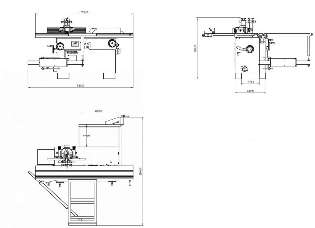 HOLZPROFI MAKER - TS315I - Combiné Toupie-Scie avec Chariot Alu - 3000 W - 230V - Machinerie Bois – Image 6