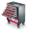 JET TT-412 Servante d'Atelier Mobile avec 412 Outils - 780x455x985 mm | Rangez et Organisez Vos Outils Facilement