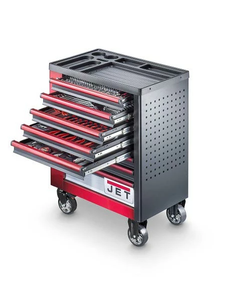 JET TT-412 Servante d'Atelier Mobile avec 412 Outils - 780x455x985 mm | Rangez et Organisez Vos Outils Facilement
