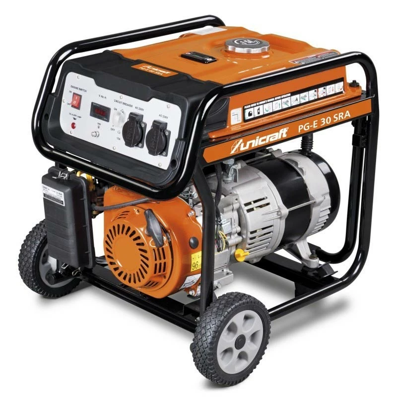 UNICRAFT PG-E 30 SRA - Groupe Electrogène Essence 2500W 230V - Générateur Portable Puissant