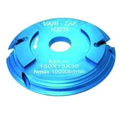 ZAK Porte-Outils Vari-Profil : Porte-Outil Moulure avec Avancement de 15 mm pour Toupie | Alésage 30