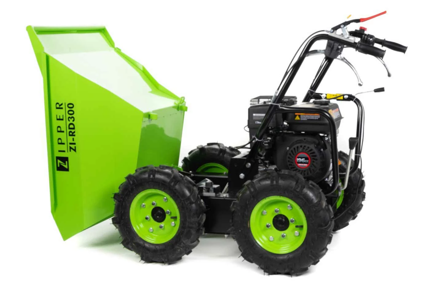 Zipper ZI-RD300 Mini-Dumper à Roues - Benne 912x650x560 mm - 3 Vitesses - Dumper Compact – Image 4