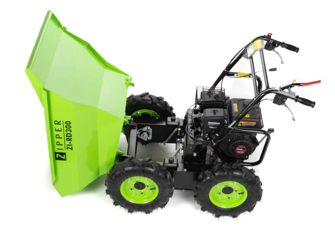 Zipper ZI-RD300 Mini-Dumper à Roues - Benne 912x650x560 mm - 3 Vitesses - Dumper Compact – Image 5