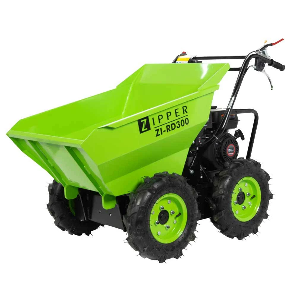 Zipper ZI-RD300 Mini-Dumper à Roues - Benne 912x650x560 mm - 3 Vitesses - Dumper Compact