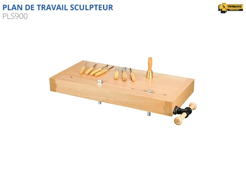 ÉTABLIS FRANÇOIS - PLS900 Plan De Travail Pour Sculpteur | Établi Professionnel | Outillage à Main