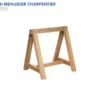 ÉTABLIS FRANÇOIS - TM 800×800 Tréteaux Menuisier Fixes 800 X 800 Mm (par Paire) - Servantes et tréteaux pour atelier