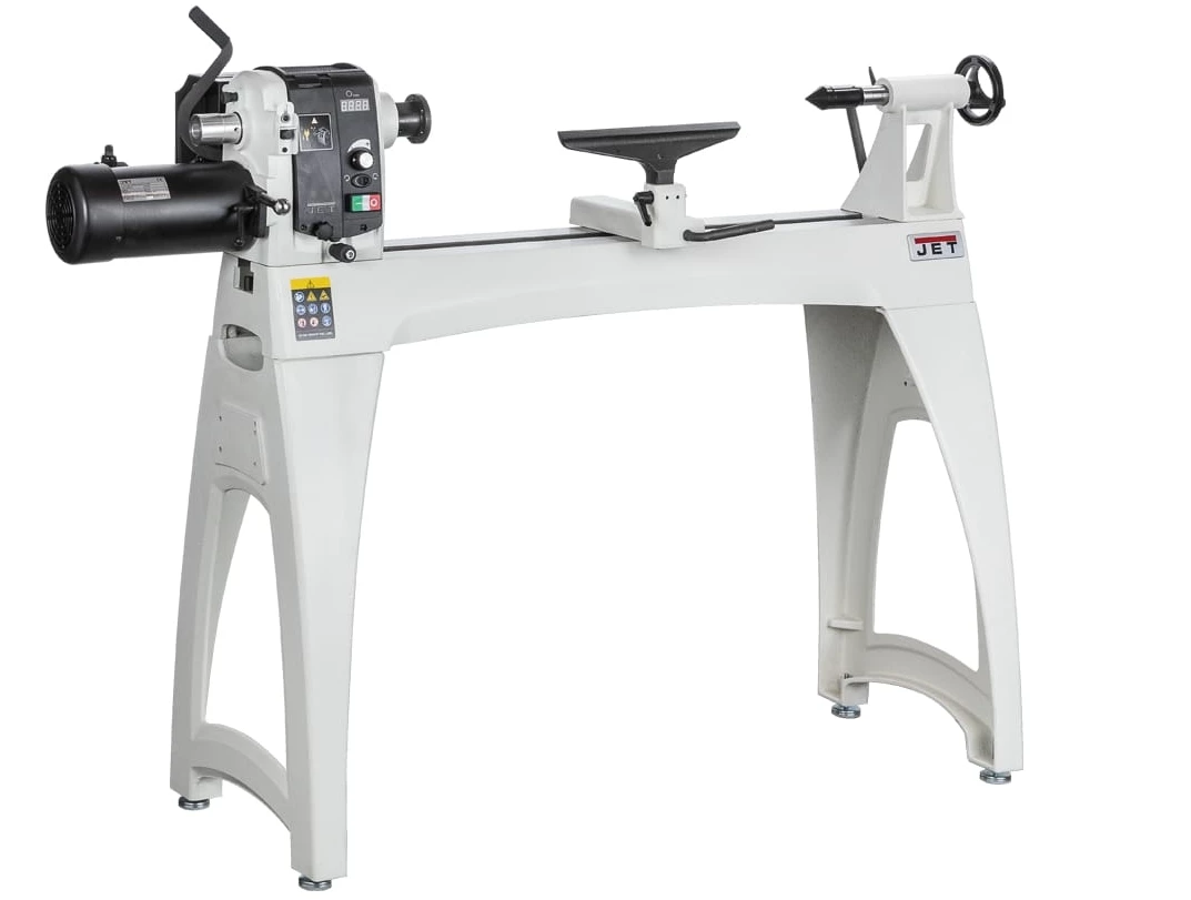 JET JWL-1640EVS-M Tour à Bois - Entrepointes 1000 mm, 2 Plages de Vitesse 40-3200 tr/min, 1100 W