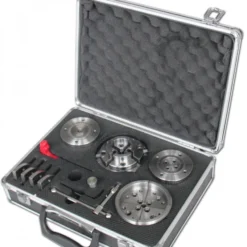 HOLZPROFI - DW-KIT-MINI Coffret Mandrin 4 Mors ø 70 mm + Bague 1" X 8 TPI à M33 X 3,5 mm - Outillage pour Tour à Bois
