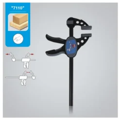 Leman - Presse Serrage Rapide Une Main Saillie 85 - Outil d'Établi Pratique