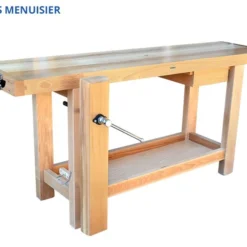 ÉTABLIS FRANÇOIS - EMV Etablis Menuisier avec Presse Avant Verticale VE24 | Établi de Menuiserie Professionnel