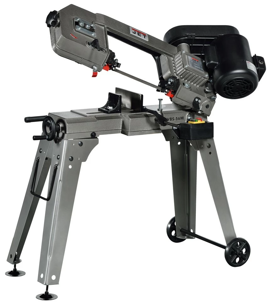 JET HVBS-56M Scie à Ruban Métal 230V 0,37kW (0,5CV) - Coupe Max. 150 Mm - 3 Vitesses - Puissante et Polyvalente