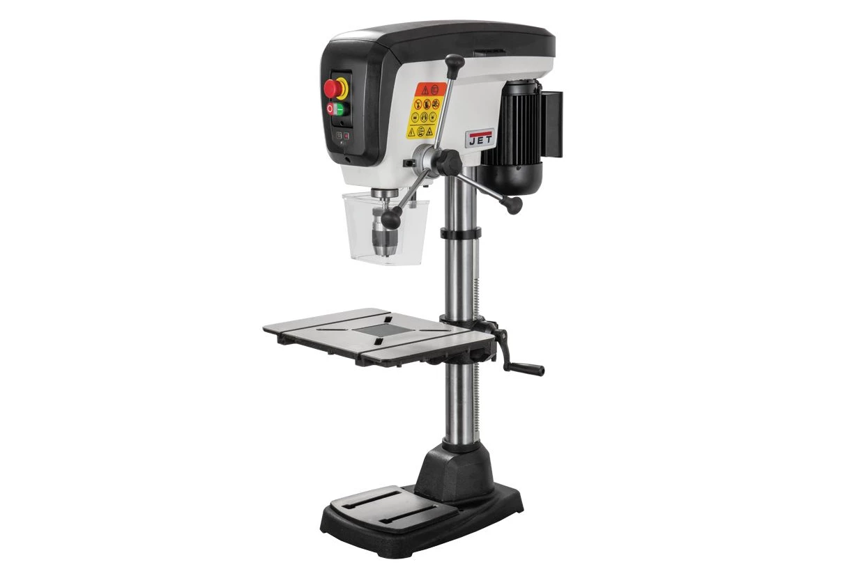 JET JDP-15B Perceuse à Colonne - 550W, 80 mm Profondeur de Perçage, 230V/400V-50Hz | Lampe LED & Laser Cl. 2