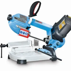 PROMAC - 347V Scie à Ruban Métal Avec Variateur De Vitesse 30/80 M/mn - 0,85 KW - Capacité De Coupe Ø105mm | Scie à Ruban pour Métaux Professionnelle